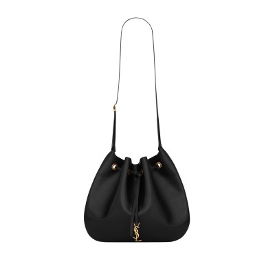 YSL PARIS VII LARGE FLAT HOBO BAG IN SMOOTH LEATHER 697941AAAMD1000 (44*33*2cm)